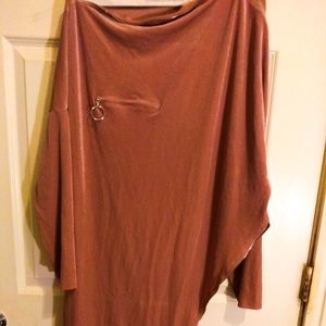 Modern Assymetric Zippered Tunic